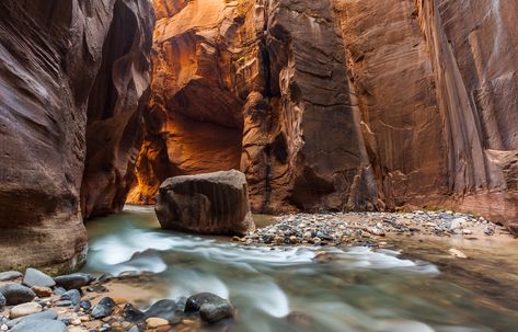 The Narrows in Zion National Park // A round-up of the best hikes in Utah. Explore Utah's epic landscapes and get tips for tackling these bucketlist trails. Slot Canyons, The Narrows, Zion Canyon, Channel Islands National Park, Utah Hikes, Slot Canyon, Urban Park, Usa Travel Destinations, Us National Parks