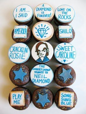 Neil Diamond Tattoo, Diamond Party Ideas, Diamond Cupcakes, Diamond Birthday Cake, I Am The Moon, Neil Diamond Songs, Cake Song, Diamonds Lyrics, Creative Writing Classes