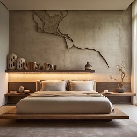 Beach Chic Interior Design, Bedroom Japanese Style Modern, European Bedroom Design, Modern Balinese Interior, Japanese Bedroom Interior, Modern European Bedroom, Modern Zen Bedroom, Japandi Bedroom Interior Design, Modern Japanese Bedroom