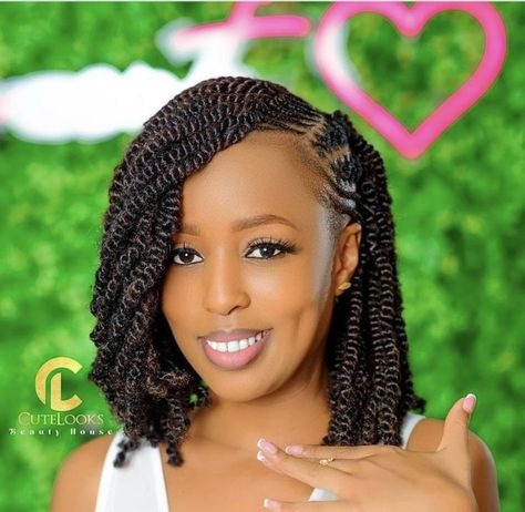 Cornrows And Two Strand Twists, Natural Twists Hairstyles, Ghanian Styles, Lace Bubu, Cornrows Hair, Two Strand Twist Hairstyles, Beauty House, Afro Twist, Short Box Braids Hairstyles