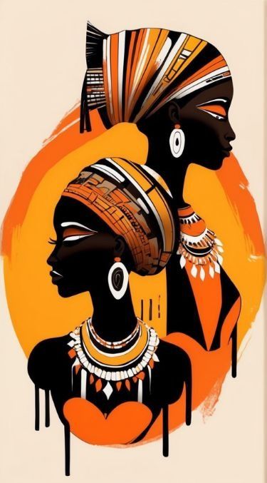 Modern Art Prints Artworks, Wallpaper For Your Room, African Abstract Art, African Drawings, Magic Wallpaper, Best Paintings, African Art Projects, Africa Art Design, African Women Art