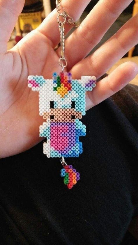 Bead Unicorn, Hama Art, Easy Perler Bead Patterns, Melty Bead Patterns, Pearl Beads Pattern, Easy Perler Beads Ideas, Fuse Bead Patterns, Art Perle, Hama Beads Design