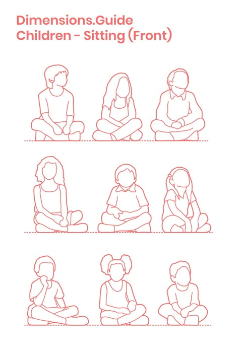 How To Draw Someone Sitting Criss Cross, Sitting People Drawing, Cris Cross Sitting Reference, Criss Cross Applesauce Pose Drawing, Someone Sitting On The Floor, Person Sitting Criss Cross, People Sitting Drawing, Sitting Cross Legged Drawing, Children Drawing Reference