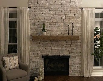 Rustic Fireplace Mantels, Fireplace Mantel Shelf, Reclaimed Wood Beams, Wood Fireplace Mantel, Rustic Fireplaces, Green Interior, Fireplace Remodel, Wood Fireplace, Fireplace Makeover