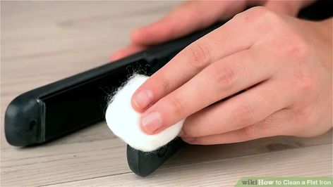 How To Clean Flat Iron, Clean Flat Iron, Remove Sticky Residue, Ceramic Flat Iron, Hair Product, Curling Iron, Flat Iron, Cleaning Tips, Ceramic Plates