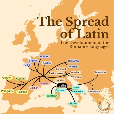 Language Map, Asturian, Ancient Languages, Human Geography, Amazing Maps, Latin Phrases, Culture Club, Europe Map, Alternate History