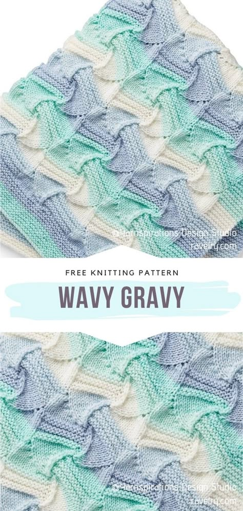 Wavy Knitting Stitch Pattern, Wavy Knit Blanket Pattern, Wavy Knitting Patterns, Knit Stitches Patterns, Baby Blankets Knitted Pattern Free, Baby Blanket Patterns Knitting, Easy Knitted Baby Blanket Patterns Free, Knitted Afghan Patterns Free, Knitted Free Patterns