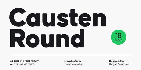 Causten Round Font | Webfont & Desktop | MyFonts Round Typography, Russian Fonts, Corporate Fonts, Round Font, Advanced Typography, Geometric Font, Graffiti Font, Great Fonts, Font Face