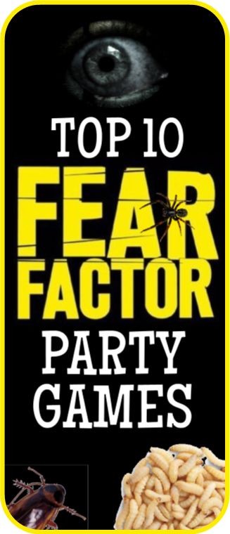 Fear Factor Games, Fear Factor Party, Teen Halloween Party, Summer Party Games, Girls Party Games, Teen Party Games, Teen Halloween, Birthday Party Games For Kids, Fear Factor