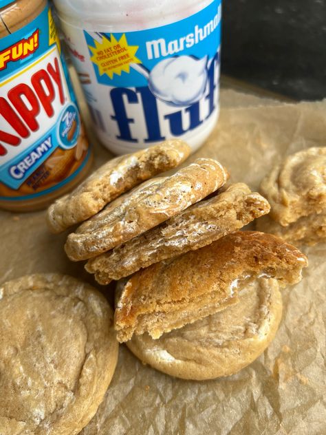 Peanut Butter Marshmallow Fluff Cookies, Peanut Butter And Marshmallow Cookies, Peanut Butter And Fluff Cookies, Peanut Butter Fluff Cookies, Peanut Butter Powder Cookies, Peanut Butter Marshmallow Cookies, Fluff Cookies, Peanut Butter Marshmallow, Best Sweets