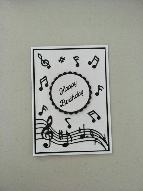 Music theme birthday card Music Themed Cards For Men, Music Theme Birthday Cards Handmade, Music Themed Birthday Cards, Music Themed Birthday, Music Theme Birthday, Music Cards, Father Birthday Cards, Musical Theme, Homemade Birthday