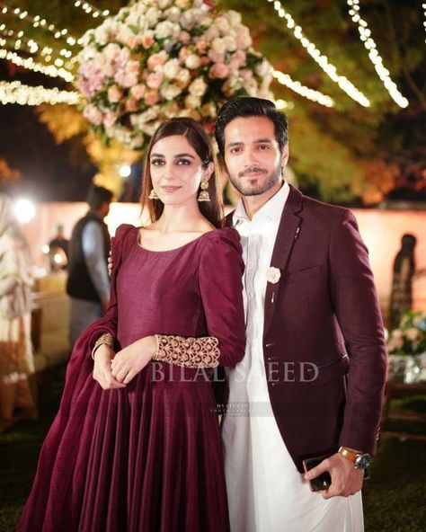 Maya Ali Dresses, Asian Wedding Dress Pakistani, Wahaj Ali, Red Bridal Dress, Shadi Dresses, Maya Ali, Asian Wedding Dress, Saree Lehenga, Pakistani Wedding Outfits