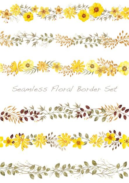 Watercolor Floral Border, Watercolor Border, Victorian Wallpaper, Page Borders Design, Floral Border Design, Floral Drawing, Watercolor Flowers Paintings, Clip Art Borders, Clipart Design