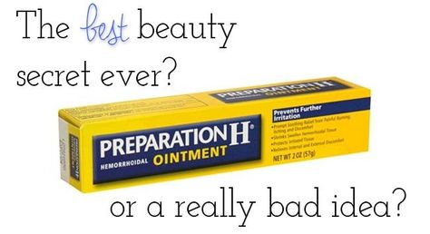 Should You Use Preparation H On Your Face? Preparation H For Eyes, Preparation H, Diy Eye Cream, Skin Tightening Face, Best Eye Cream, Silly Things, Under Eye Bags, Prevent Wrinkles, Moisturizing Body Wash