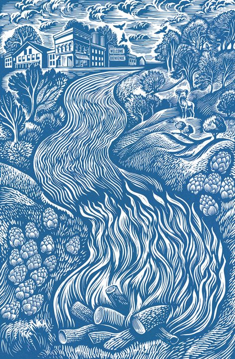 Chris Wormell, illustrator | The Artworks Illustration Agency Chris Wormell, Woodcut Art, Lino Cuts, Cloud Illustration, Engraving Illustration, Linocut Art, Illustration Agency, Wood Engraving, Print Inspiration