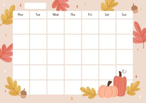 Timetable Design, Months Planner, Full Year Calendar, Calendar Themes, Calendar For Kids, Printable School, School Timetable, Weekly Planner Free, Monthly Planner Template