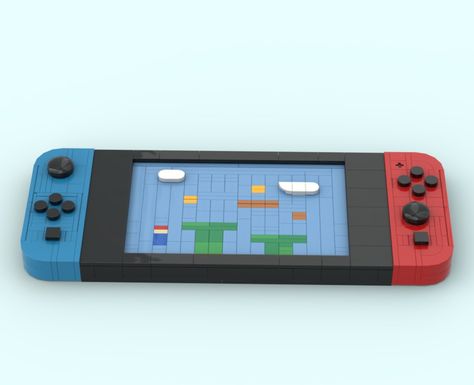 LEGO MOC Nintendo Switch by dear_from_north | Rebrickable - Build with LEGO Lego Nintendo Switch, Lego Fridge Instructions, Lego Zelda, Lego Nintendo, Lego Nintendo Switch Robot, Nintendo Switch Zelda, Lego Classic 10696, Building Instructions, Lego Group