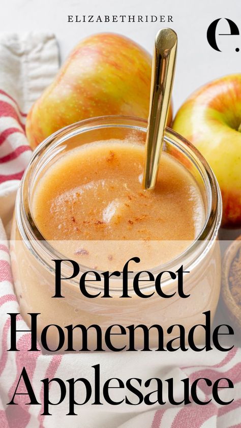 Perfect Homemade Applesauce | Easy homemade applesauce Stovetop Applesauce, Easy Homemade Applesauce, Applesauce Recipes, Homemade Applesauce Recipe, Make Applesauce, Homemade Applesauce Recipes, How To Make Applesauce, Applesauce Recipe, Apple Sauce Recipes