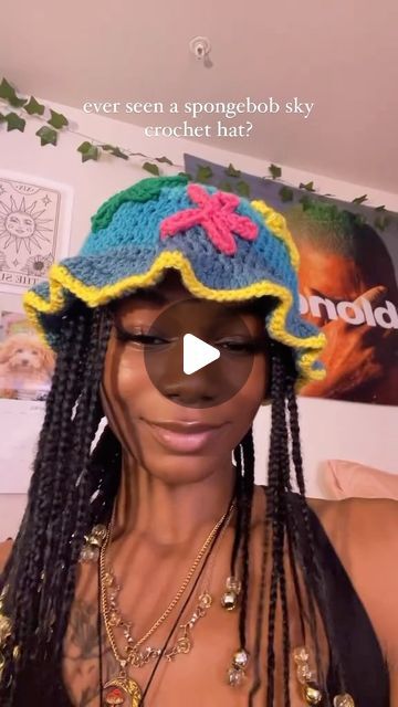 Made By Timari🪴 on Instagram: "i’m starting a little spongebob series just because i love that show🥰 #spongebob #crochethat #crochetersofinstagram" Crochet Spongebob Hat, Spongebob Crochet Hat, Spongebob Crochet, Crochet Spongebob, Crochet Stuff, April 11, Crochet Purses, Cute Crochet, Crochet Crafts