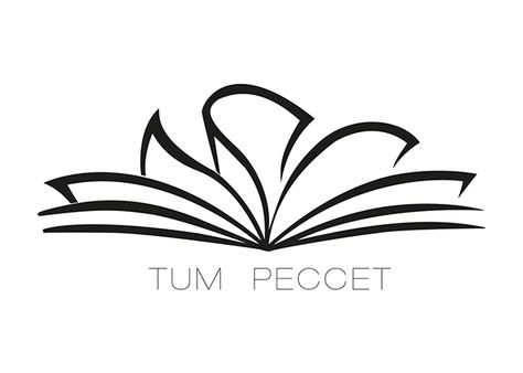 TUM PECCET creative book club on Behance Literature Logo, Book Logo Design Ideas, Book Club Logo, Book Logo Design, Logo Rebranding, 9 Muses, Book Logo, Creative Books, Mini Drawings