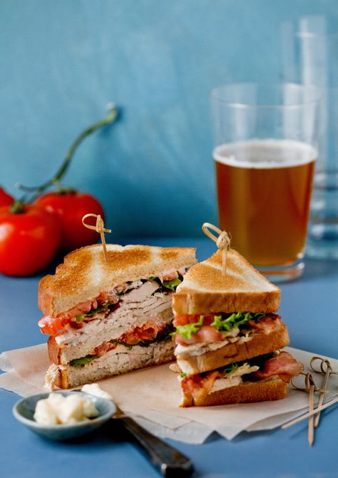 NYT Cooking: Club Sandwiches Cardboard Chicken, Chicken Club Sandwich, Club Sandwich Chicken, Club Sandwiches, Summer Picnic Food, Club Sandwich Recipes, Crunchy Chicken, Chicken Club, Chicken Sandwich Recipes