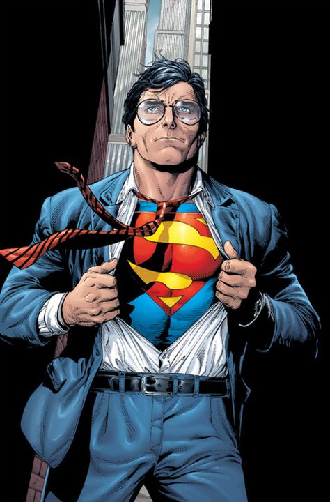 Clark Kent aka Superman by Gary Frank  http://comicartcommunity.com/gallery/details.php?image_id=48166 Art Dc Comics, Action Comics 1, Superman Family, Superman Art, Superman Comic, Arte Dc Comics, Comic Manga, Clark Kent, Wearing Glasses