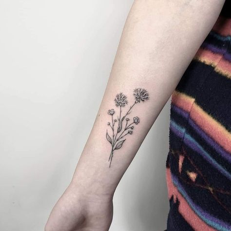 Linework Flower Tattoo, Cornflower Tattoo, Basic Tattoos, Wild Poppies, Poppies Tattoo, Vine Tattoos, Line Work Tattoo, Book Tattoo, White Tattoo