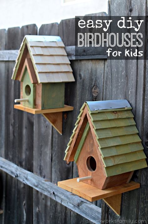 Kids Woodworking Projects, Birdhouse Ideas, Bird House Plans, Woodworking Projects Furniture, Woodworking Projects For Kids, Woodworking Furniture Plans, Woodworking For Kids, Small Woodworking Projects, Woodworking Projects Plans