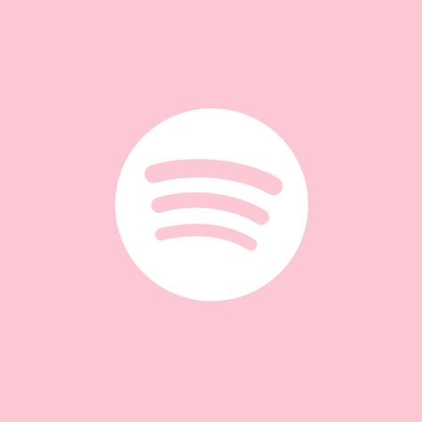 #spotify #app #appicon #ios14 #iphone #pink Baby Pink Wallpaper Iphone, Spotify Logo, Pastel Pink Icons:), Android Icons, Lockscreen Ios, Iphone Pink, Zestaw Ikon, App Store Icon, Icons Pink