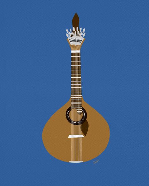 The lovely Portuguese Guitar Portuguese Guitar, Guitar Illustration, Portugal, Guitar, Graphic Design, Collage, Music, Pins, Quick Saves