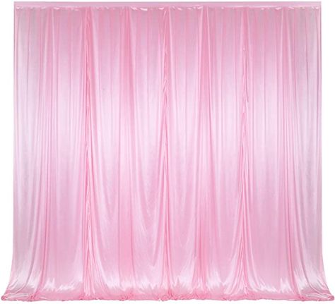 Reception Window, Birthday Home Party, Pink Electronics, Restaurant Reception, Stage Background, Engagement Photo Shoot, Pink Backdrop, Pink Curtains, Photography Decor