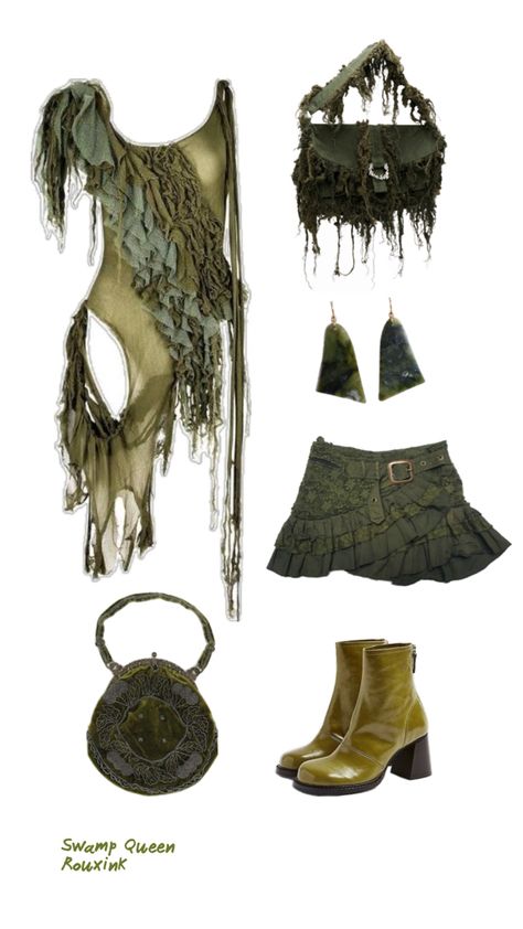 Swamp Costume, Swamp Queen, Costume Inspo, Queen Costume, Grunge Fairy, Dark Fashion, Fashion Inspo, Queen, Halloween