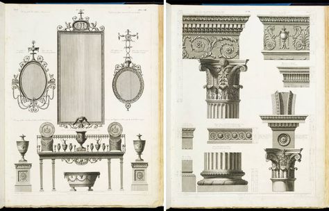 V&A · Robert Adam: Neoclassical architect and designer Adam Architecture, Neoclassical Interior Design, Neoclassical Furniture, Robert Adam, Neoclassical Interior, British Architecture, Adam Style, Archaeological Discoveries, Regency Period