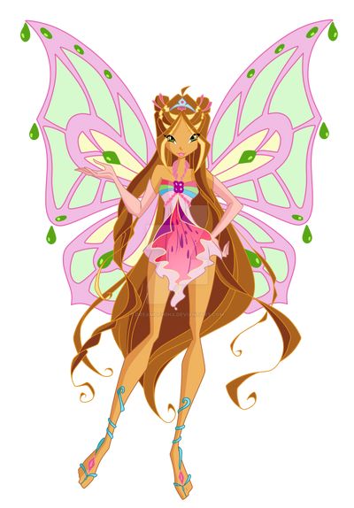 Winx Enchantix, Wind Club, Winx Club Outfits, Winx Fairies, Fairy Of Nature, Winx Club Transformations, Winx Club Flora, Winx Flora, Flora Winx Club