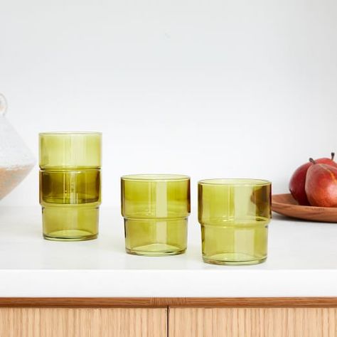 Bar Glasses & Cocktail Glasses | West Elm West Elm Kids, Bar Glasses, Highball Glass, Glass Cups, Cocktail Glasses, Glassware Set, Drinking Glass, Key Details, Drinking Glasses