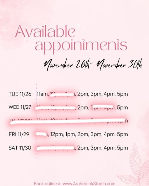 Reserve spot now. Last chance for this week 📅💗 Reserve your appointments ladies. Spots are filling up quick! No DM’s needed. Book ONLINE 📎There’s still a few available Lash and Brow appointments this week. Link in bio or book at 🧷 www.Archedinkstudio.com #dmvlashes #dmvlashtech #marylandlashes #lashsalon #lashappointments #dmv #dmvhairstylist #dmvnails #dmvnailtech #virginialashes #alexandriavalashes #dclashes #virginialashtech #valashextensions #clintonlashes #explorepage #explore #fyp #... Lash Salon, Last Chance, Nail Tech, Books Online, Hair Stylist, Link In Bio, Lashes