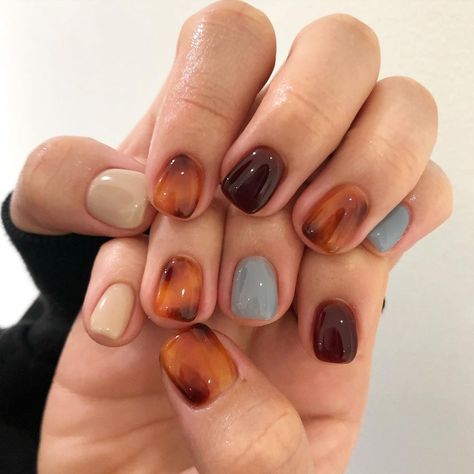 Aesthetic Back To School Nails, Late Summer Nail Ideas, Nail Colors For 2023, Nail Ideas Halloween, Fall Nail Designs Autumn, Nail Designs Autumn, Best Fall Nail Colors, Nails Photos, Hard Nails