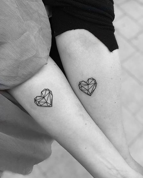 Partner Tattoos, 심플한 그림, Shape Tattoo, Cat Tattoos, Inspiration Tattoos, Bff Tattoos, Disney Tattoo, Friendship Tattoos, Tiny Tattoo