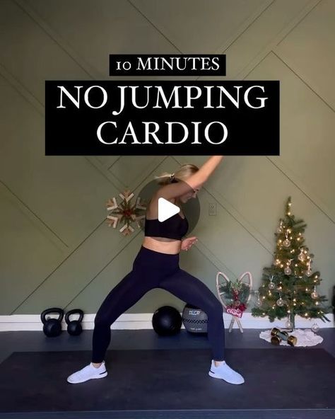 No Jumping Hiit Workout, Hiit Workouts At Home No Jumping, No Jumping Cardio Workout, No Jump Cardio At Home, At Home Cardio Workout No Jumping, No Jumping Cardio, Low Impact Cardio, Easy Exercises, Home Workouts