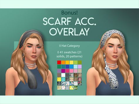 Sims4 Cc Accessories, Cas Cc Sims 4, Cc Sims 4 Accessories, Lola Hair, Aurora Hair, Diana Hair, Sims 4 Historical, Head Bandana, Pink Head