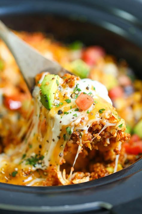 Quinoa Enchilada Casserole, Quinoa Enchilada, Slow Cooker Quinoa, Enchiladas Healthy, Slow Cooker Enchiladas, Quinoa Casserole, Enchilada Bake, Chicken Quinoa, Enchilada Casserole