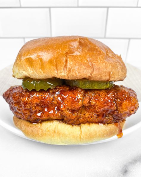 Nashville Hot Chicken Sandwich Nashville Sandwich, Nashville Hot Chicken Sandwich Recipe, Nashville Hot Chicken Sandwich, Nashville Hot Chicken Recipe, Hot Chicken Recipe, Broadway Street, Chicken Sandwich Recipe, Hot Chicken Sandwiches, Homemade Seasoning