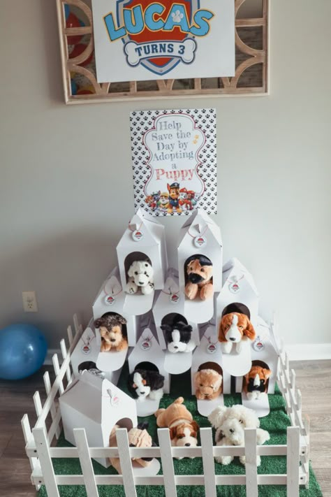 Adopt Puppy Party, Birthday Party Adopt A Pet, Adopt Party Animal, Paw Patrol Party Adopt A Puppy, Adopt Stuffed Animal Party, Dog Rescue Birthday Party, Pets Theme Birthday Party, Paw Birthday Party, Adopt A Puppy Birthday Party Cute Ideas