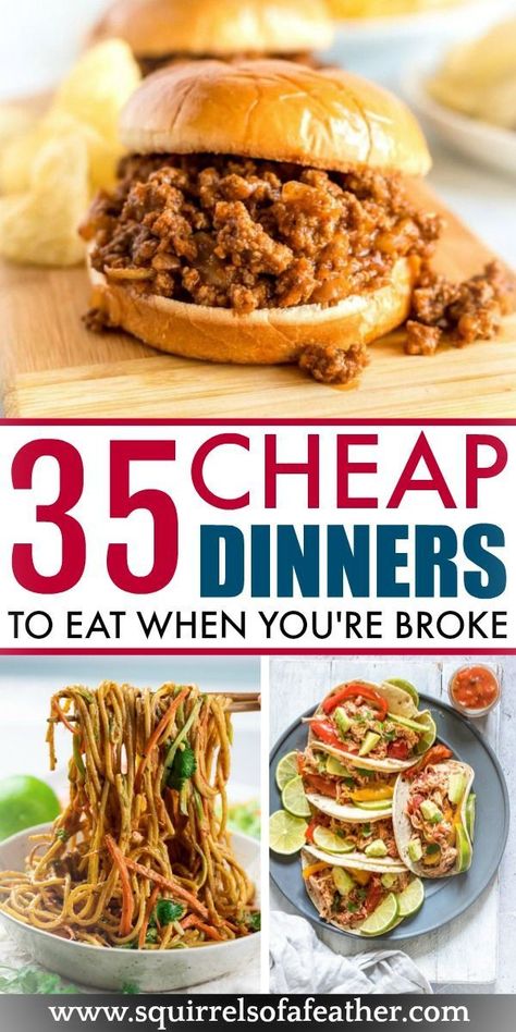 Three cheap meals to make for dinner when you don't have money. Cheap Family Dinners, Cheap Dinner Ideas, Cheap Meal Plans, Cheap Family Meals, Easy Cheap Dinners, Budget Family Meals, Cheap Easy Meals, Usa Food, Cheap Healthy