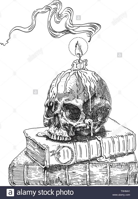 Candle On Skull Drawing, Skull Candle Drawing, Skull With Candle Tattoo, Candle Skull Tattoo, Candle On Skull, Skull With Candle, Skull And Candle, Candle Sketch, Bar Food Ideas