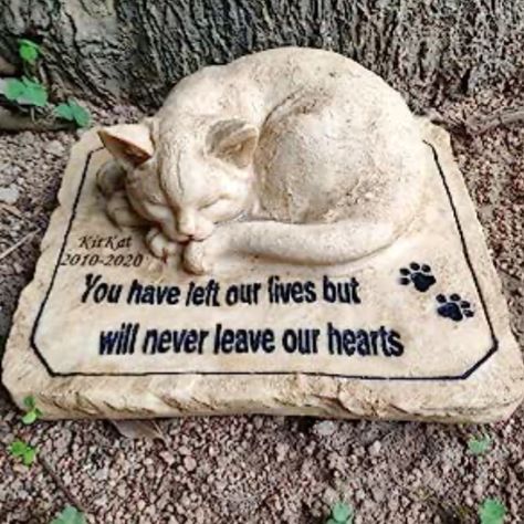 Cat Headstone, Pet Gravestone, Cat Grave Marker, Pet Headstones, Pet Memorial Garden, Cat Sympathy, Cat Memorial Gift, Pet Grave Markers, Pet Memorial Stones