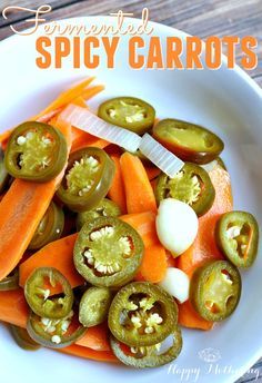 Fermenting foods is a great way to get more probiotics. This fermented spicy carrots recipe is a flavorful way to add more cultured foods to your diet. Mexican Carrots, Fermenting Recipes, Fermented Vegetables Recipes, Fermented Food Recipes, Fermented Recipes, Fermented Sauerkraut, Low Carb Veggie, Spicy Carrots, Lacto Fermented