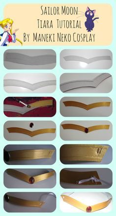 Sailor Moon Tiara Diy, Sailor Moon Cosplay Tutorial, Sailor Moon Cosplay Diy, Diy Sailor Moon Costume, Sailor Moon Tutorial, Sailor Moon Diy, Sailor Moon Tiara, Sailor Mars Costume, Tiara Tutorial