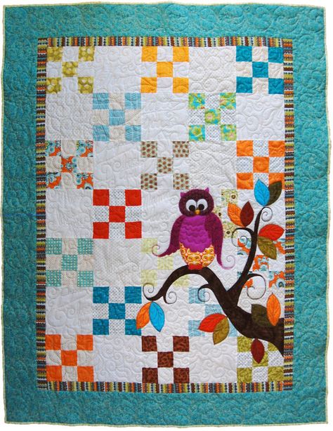 Baby Quilt Pattern PDF // Owl Quilt Pattern PDF by SewLauraQuilts Owl Quilt Pattern, Owl Baby Quilts, Dragon Quilt, Owl Quilts, Fall Quilt Patterns, Owl Quilt, Appliqué Quilts, Baby Quilt Pattern, Applique Quilt Patterns