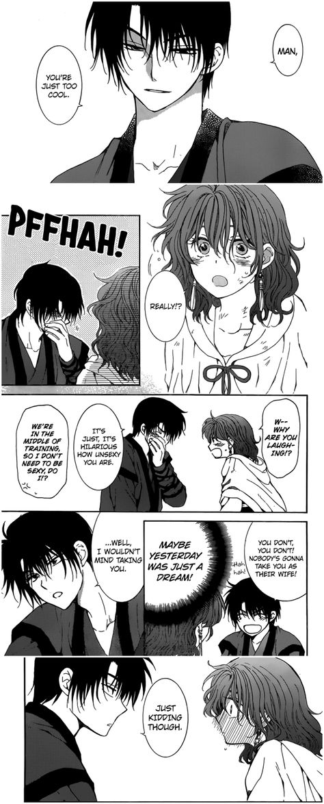 RRRRRRRRGGGG THEY'RE SOOOO CUUUUUTE I CAN'T HANDLE HAK'S REAL FLIRTING Yona X Hak, Yona Akatsuki No Yona, Manga Couples, Girl Standing, Anime Akatsuki, Manga Pages, Art Style Inspiration, All Anime, Me Me Me Anime